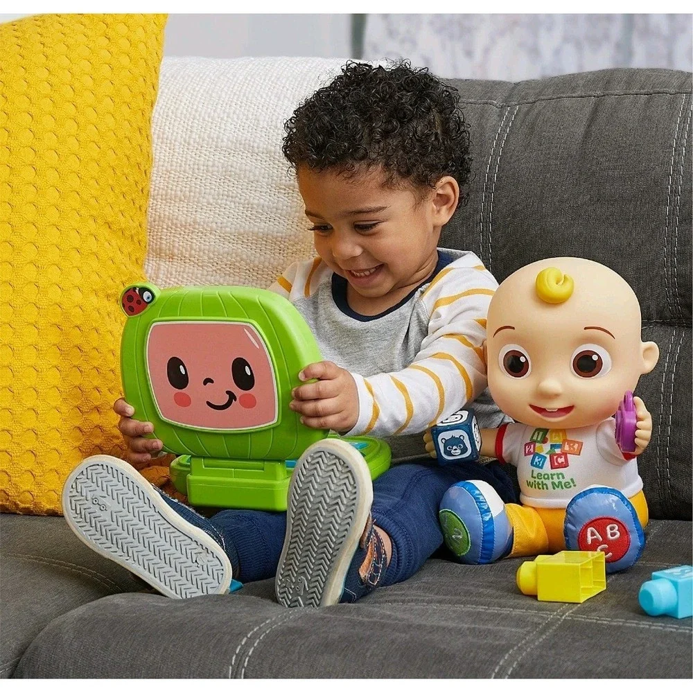 CoComelon Sing and Learn Laptop Toy for Kids, Lights, Sounds, and Music Encou...